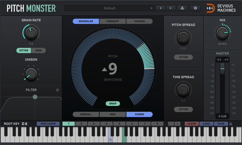 变声效果器插件 – Devious Machines-Pitch Monster v1.2.3 VST/VST3/AAX WIN/MAC