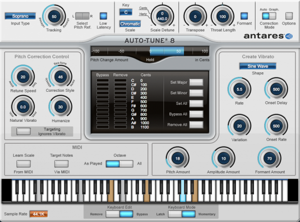 音高修正 – Antares Auto-Tune v7.7.5 Mac