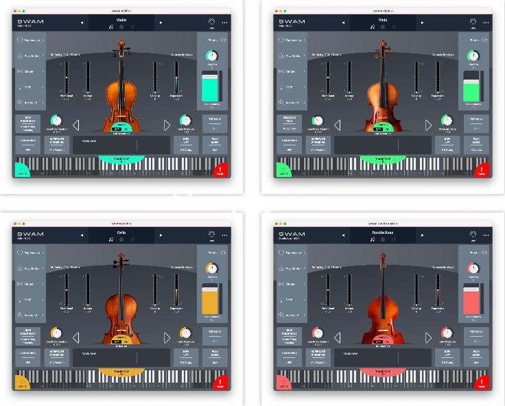 弦乐独奏音色库4合1组合包 – Audio Modelling SWAM Solo Strings Bundle v3.0 CE WIN
