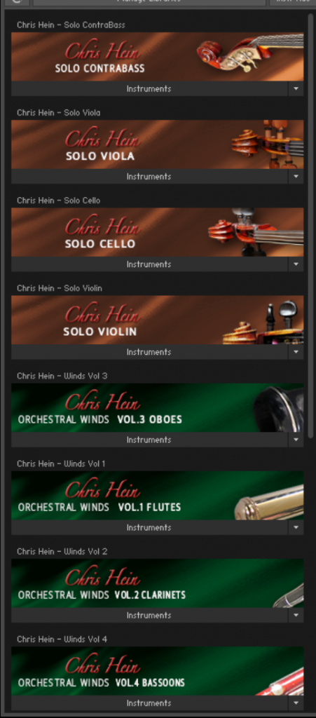 [如歌管弦乐四大套]Best Service Chris Hein – Solo Strings Complete/Horns Pro Complete/Winds Complete/Orchestral Brass Complete
