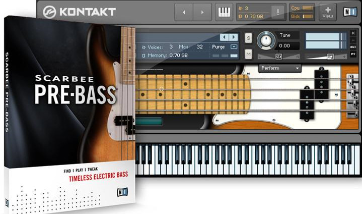 电贝司音源 – Scarbee Pre-Bass Amped v1.1.0 KONTAKT