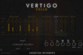 Cinematique Instruments Vertigo Cello Content for HALion